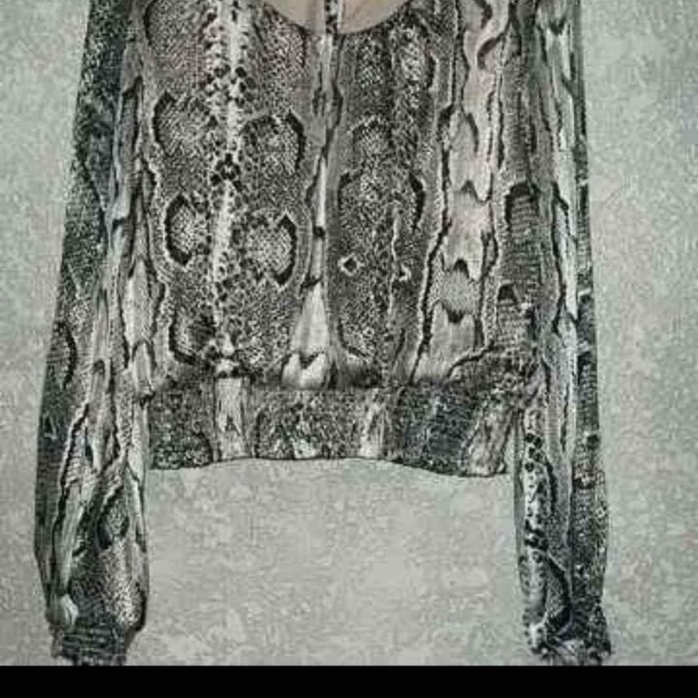 Snake print blouse